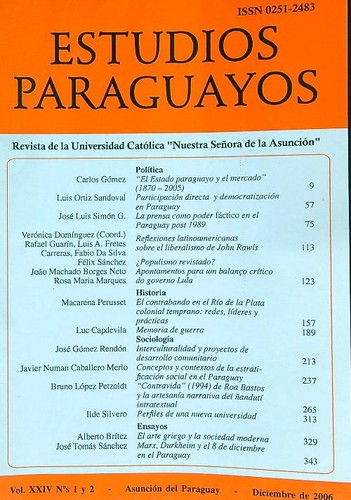 Estudios paraguayos vol xxiv - vol,