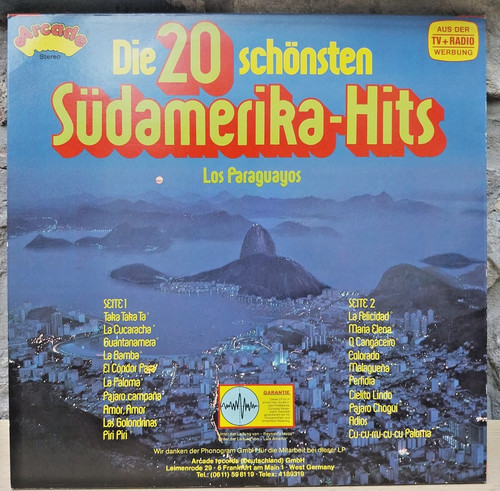 Vinyl los paraguayos die - los, 20